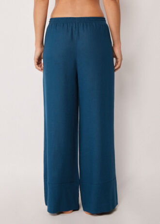 Linen and Viscose Palazzo Pants