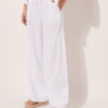 Linen and Viscose Palazzo Pants