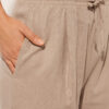 Linen and Viscose Palazzo Pants