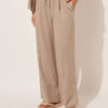 Linen and Viscose Palazzo Pants