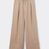 Linen and Viscose Palazzo Pants