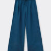 Linen and Viscose Palazzo Pants