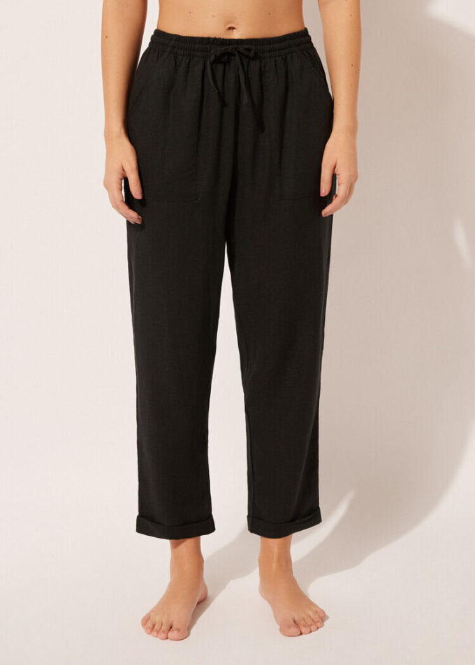 Linen and Viscose Pants