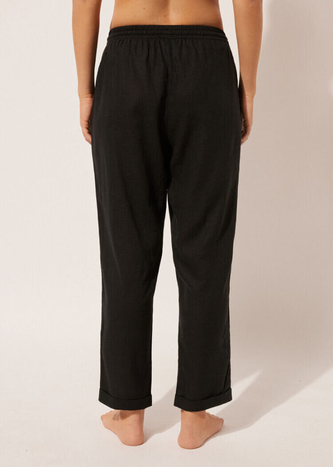 Linen and Viscose Pants