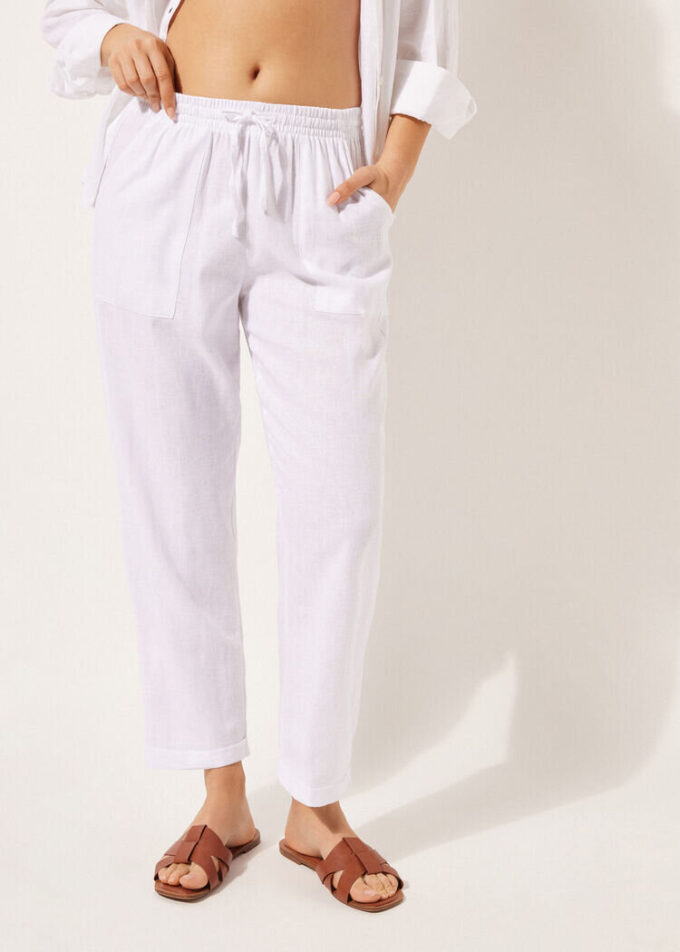 Linen and Viscose Pants
