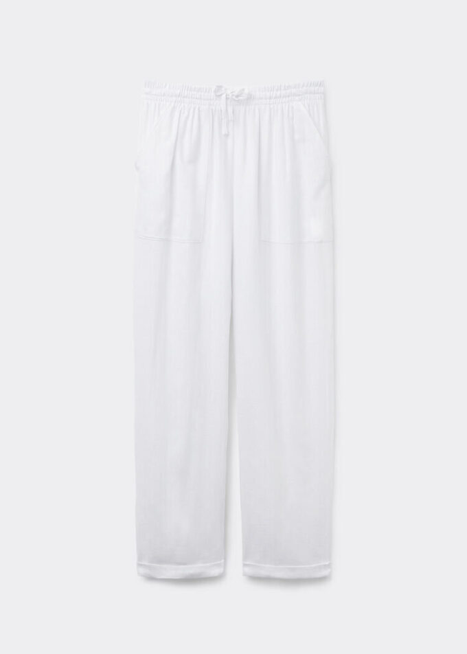 Linen and Viscose Pants