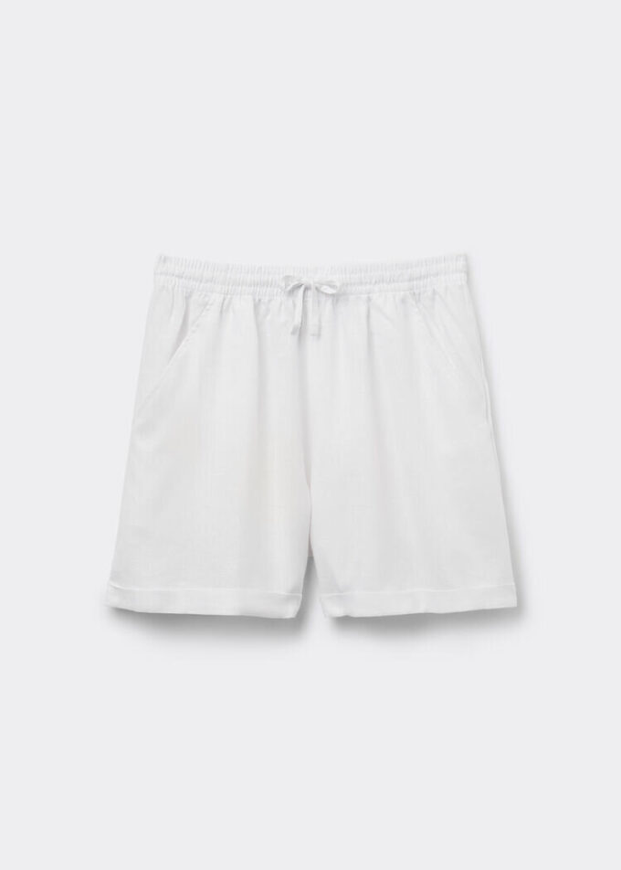 Linen and Viscose Shorts