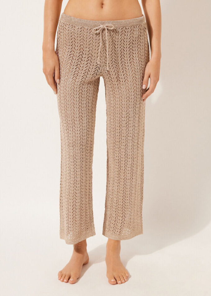 Long Crocheted Lamé Pants Long Crocheted Lamé Pants