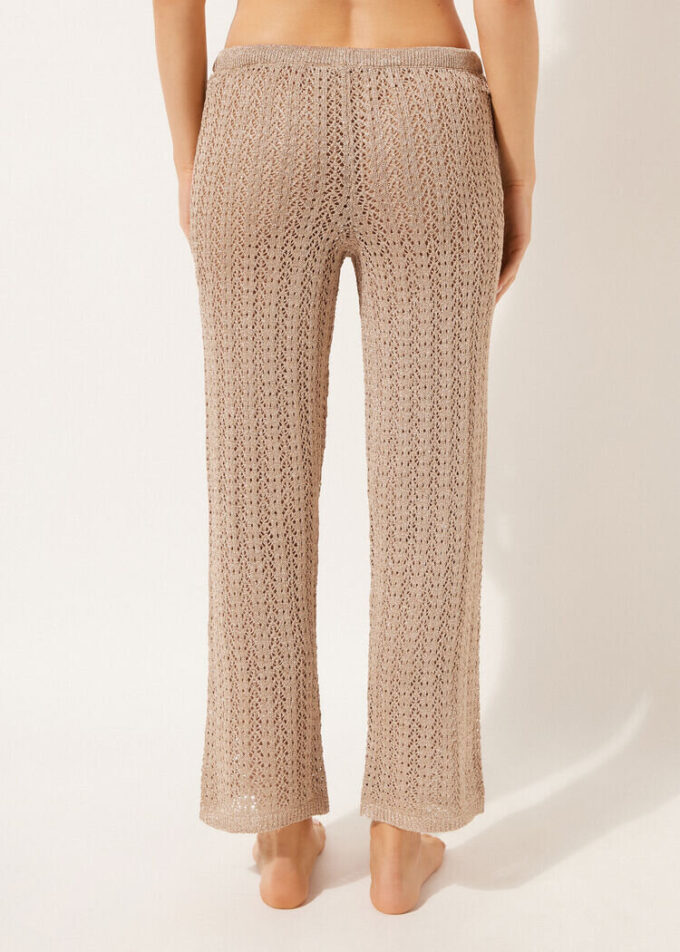 Long Crocheted Lamé Pants Long Crocheted Lamé Pants