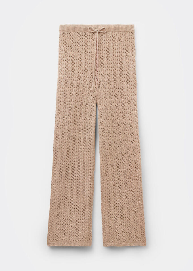 Long Crocheted Lamé Pants Long Crocheted Lamé Pants
