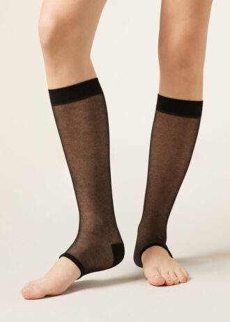 Long Open Toe Socks Long Open Toe Socks