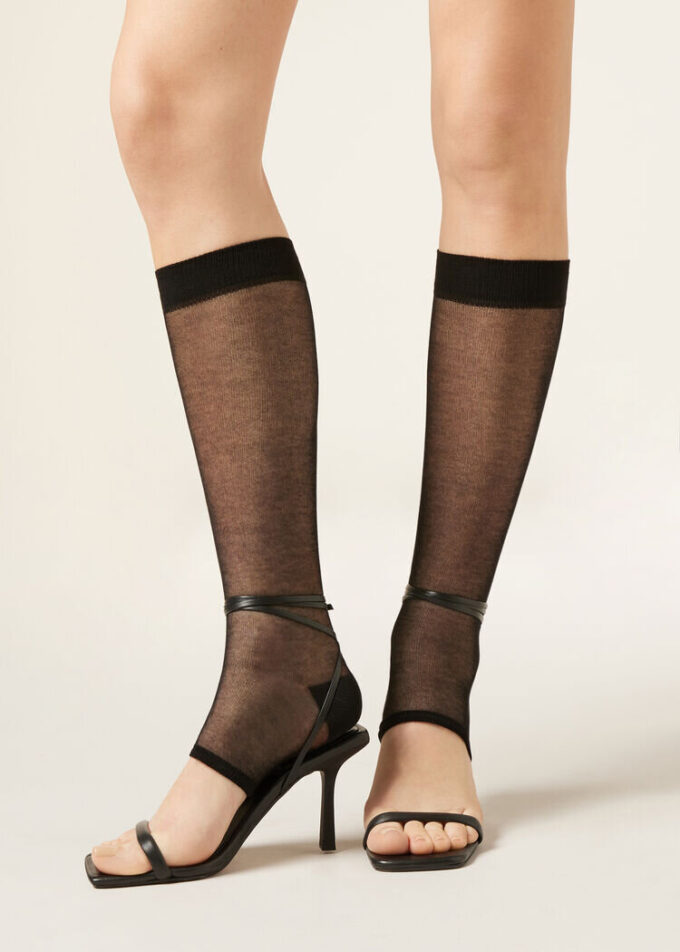 Long Open Toe Socks Long Open Toe Socks