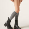 Long Ribbed Cashmere Socks