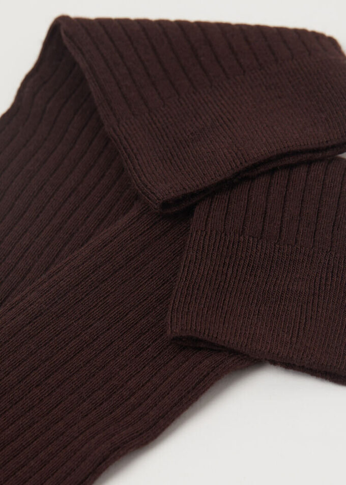 Long Ribbed Cashmere Socks