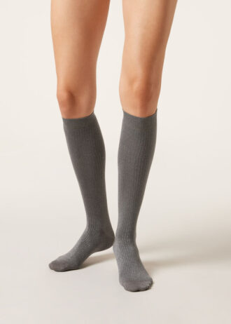 Long Ribbed Cotton Socks Long Ribbed Cotton Socks