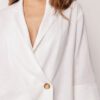 Loose Fit Blazer with Linen