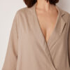 Loose Fit Blazer with Linen