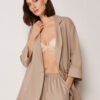 Loose Fit Blazer with Linen