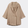 Loose Fit Blazer with Linen