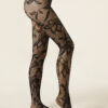 Macro Floral Lace Tights