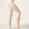 Macro Floral Lace Tights