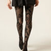 Macro Floral Lace Tights