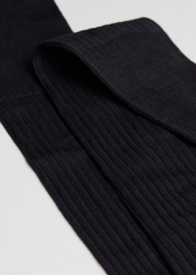 Men’s Lisle Thread Ribbed Long Socks Men’s Lisle Thread Ribbed Long Socks