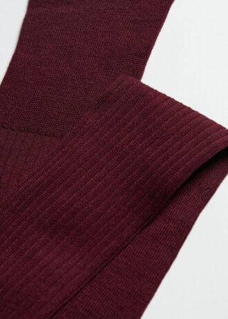 Men’s Lisle Thread Ribbed Long Socks