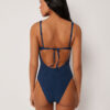 One Piece Swimsuit Crinkle Waves