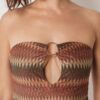 One Piece Swimsuit Golden Chevron