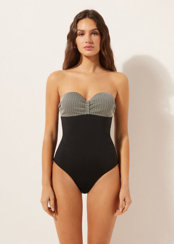 One-Piece Swimsuit Golden Stripes One-Piece Swimsuit Golden Stripes