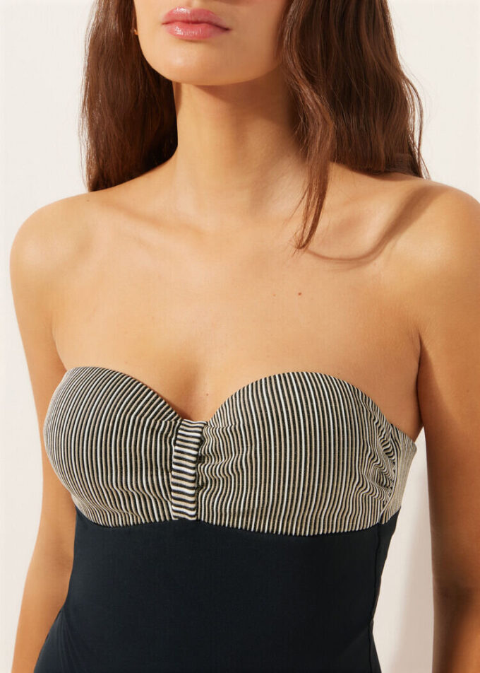 One-Piece Swimsuit Golden Stripes One-Piece Swimsuit Golden Stripes