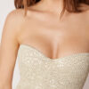 One Piece Swimsuit Sequin Net