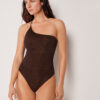 One-Shoulder Swimsuit Metallic Glow One-Shoulder Swimsuit Metallic Glow