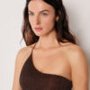 One-Shoulder Swimsuit Metallic Glow One-Shoulder Swimsuit Metallic Glow