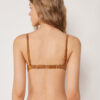 Padded Push-Up Bikini Top Shiny Satin