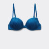 Padded Push-Up Bikini Top Shiny Satin