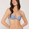 Padded Push-Up Swimsuit Top Water Reflection