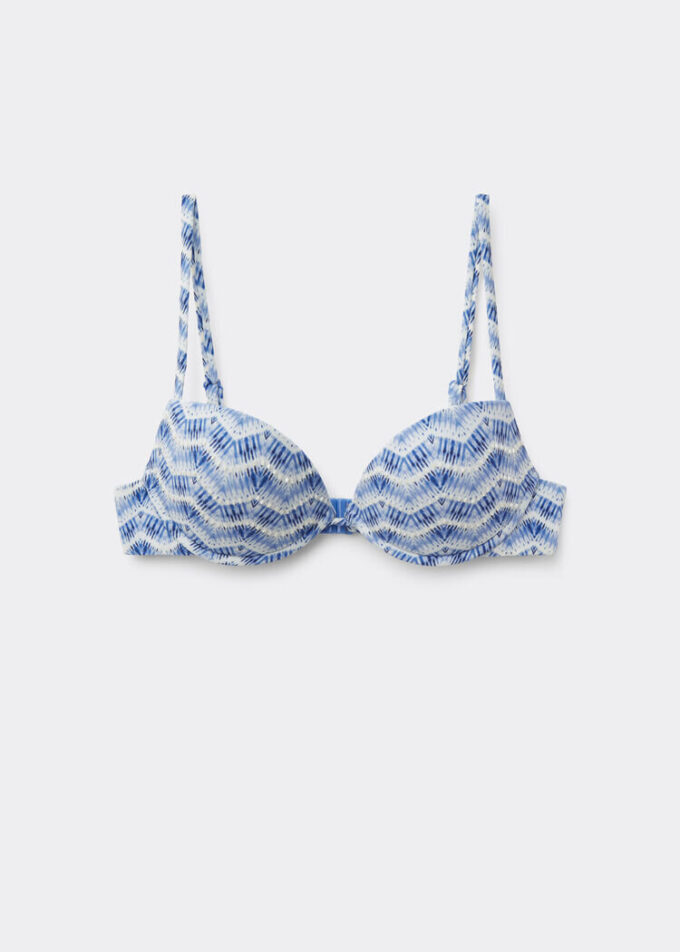 Padded Push-Up Swimsuit Top Water Reflection