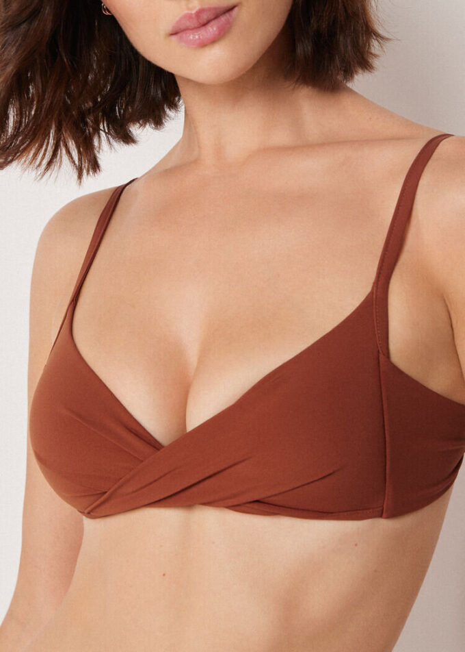 Padded Triangle Swimsuit Top Premium Fit
