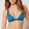 Padded Triangle Swimsuit Top Sea Corals