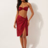 Pareo Skirt Shiny Satin Pareo Skirt Shiny Satin