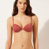 Push up Swimsuit Shiny Satin