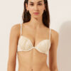 Push up Swimsuit Shiny Satin