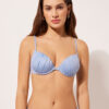 Push up Swimsuit Shiny Satin