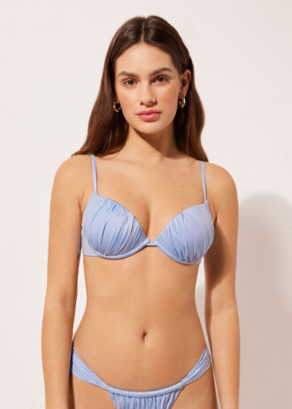 Push up Swimsuit Shiny Satin