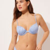 Push up Swimsuit Shiny Satin