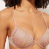 Push up Swimsuit Shiny Satin