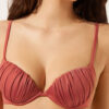 Push up Swimsuit Shiny Satin