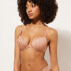 Push up Swimsuit Shiny Satin